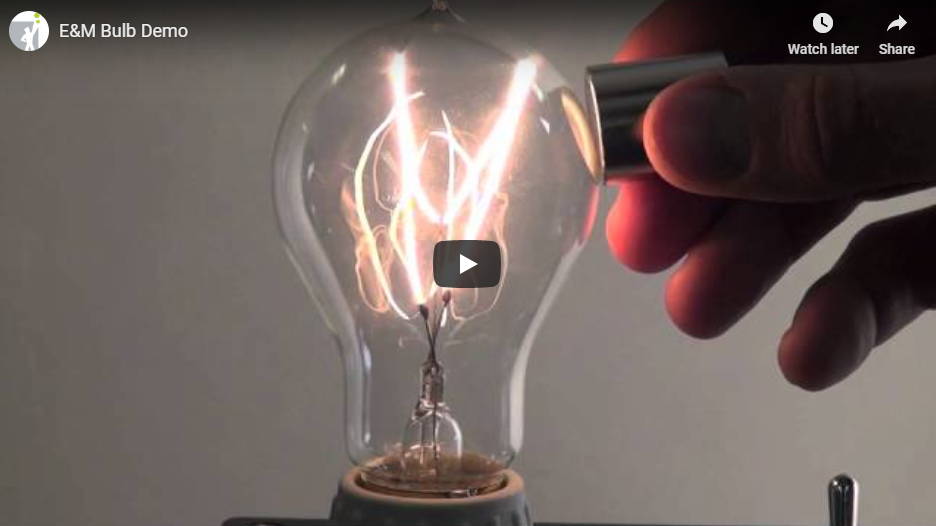 Light bulb powered by magnet discount