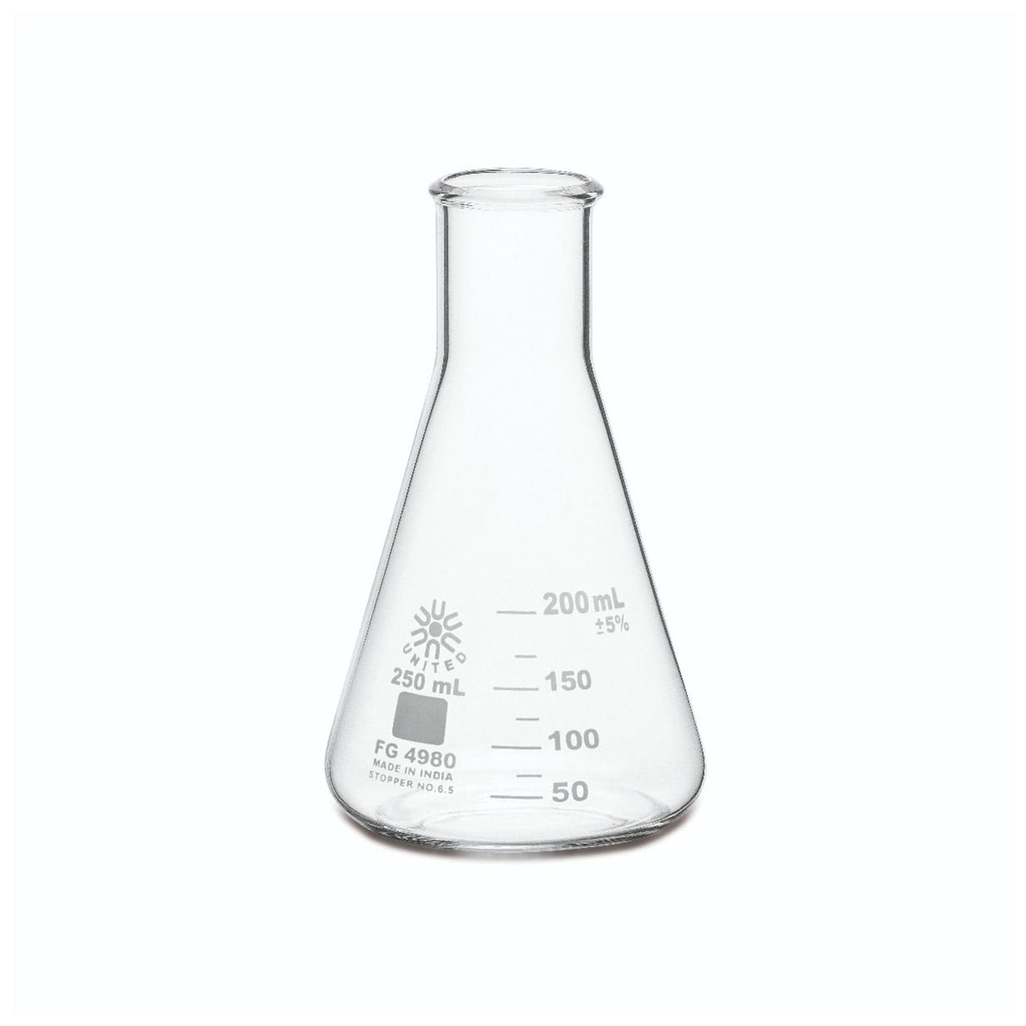 Arbor Scientific Erlenmeyer Flask, 250 mL, 12 Pack