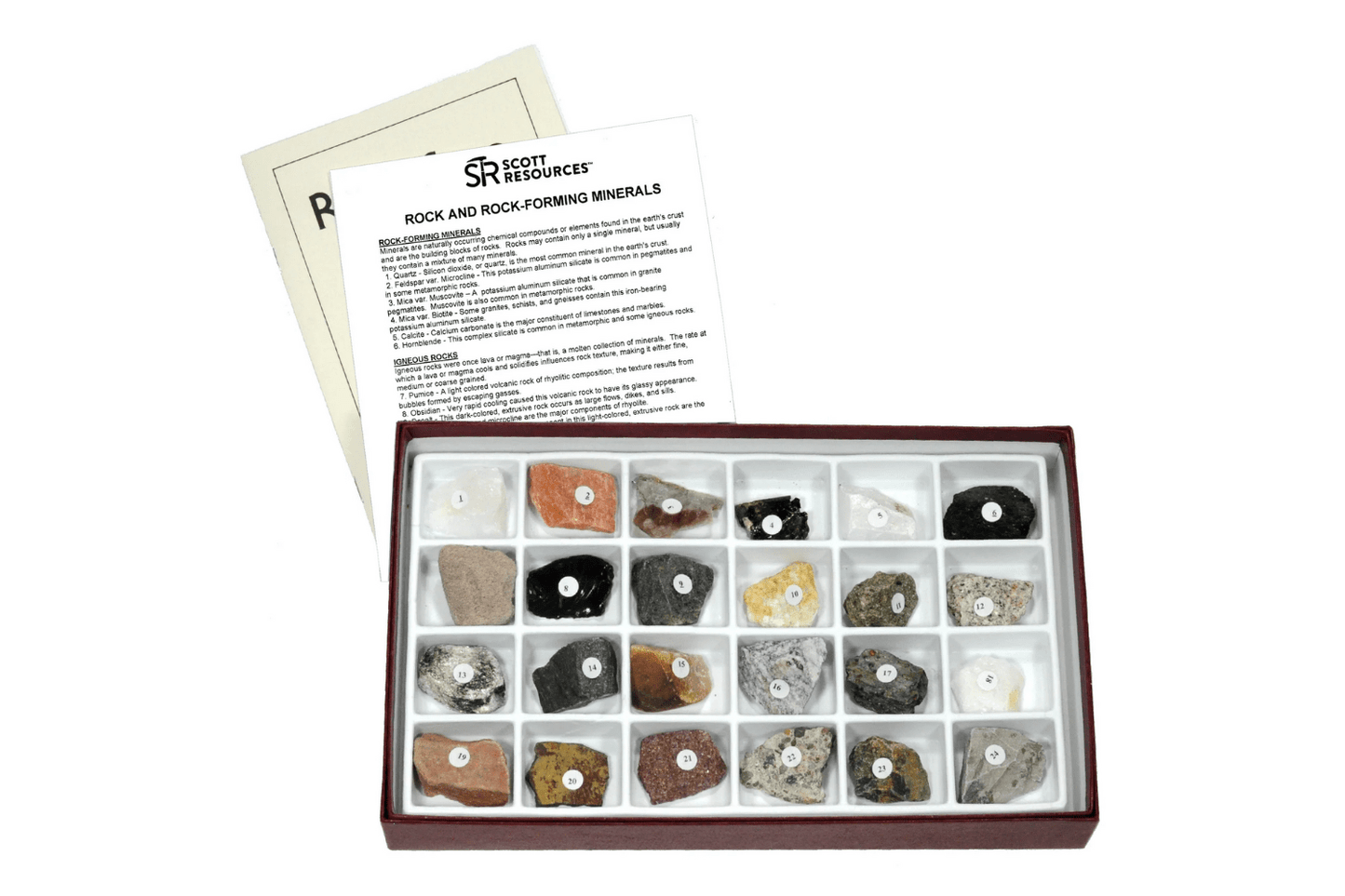 Arbor Scientific Rocks and Rock Forming Mineral Collection