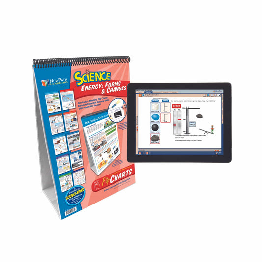Arbor Scientific NewPath Learning Energy: Forms & Changes Flip Chart Set With Online Multimedia Lesson
