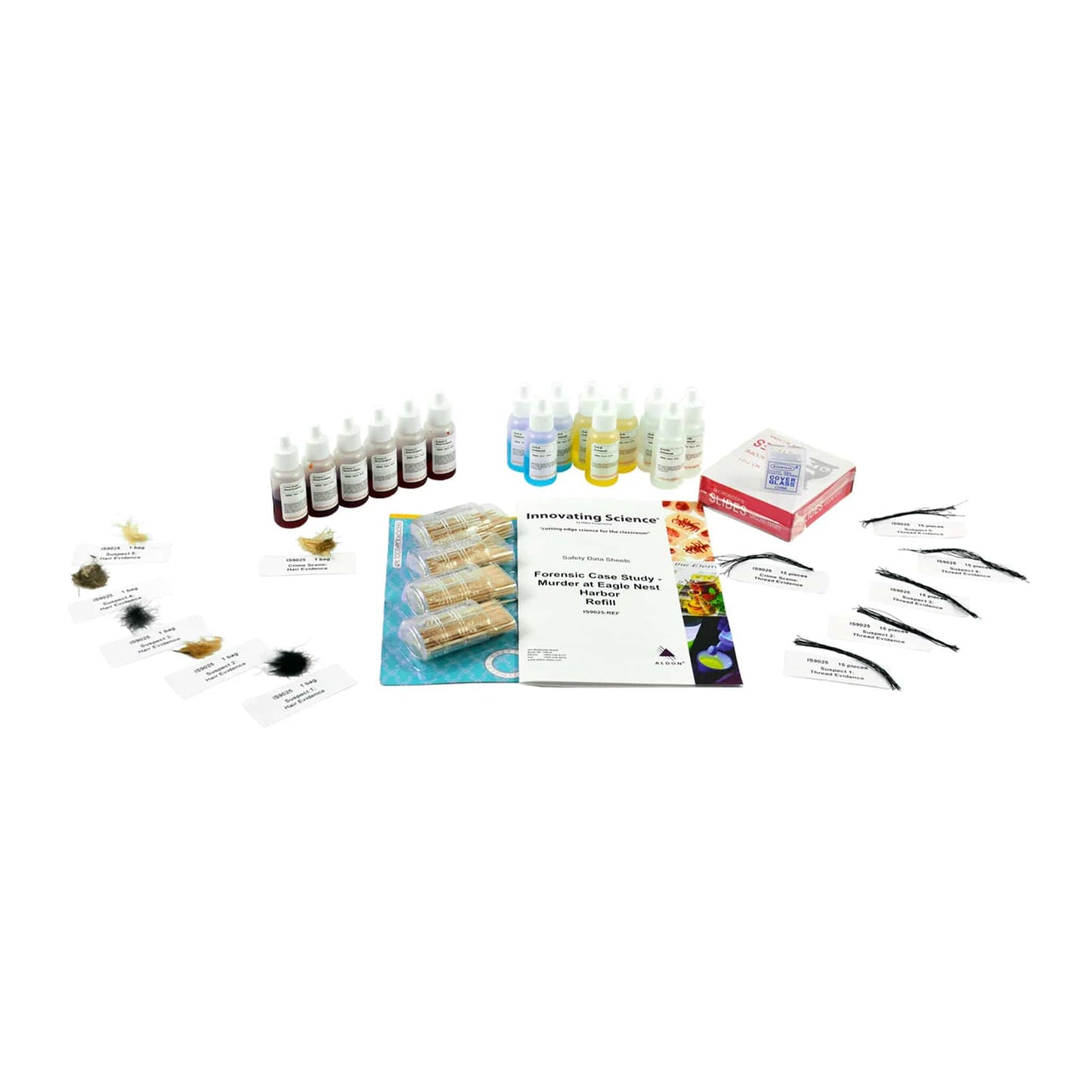 Arbor Scientific Refill Kit for Forensic Case Study: Murder at Eagle Nest Harbor