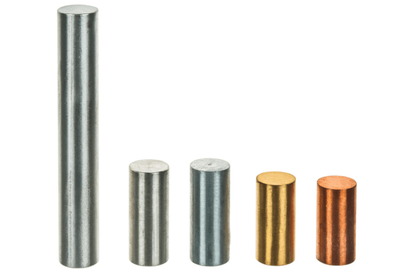 Arbor Scientific Equal Mass Density Set, 5 Metals