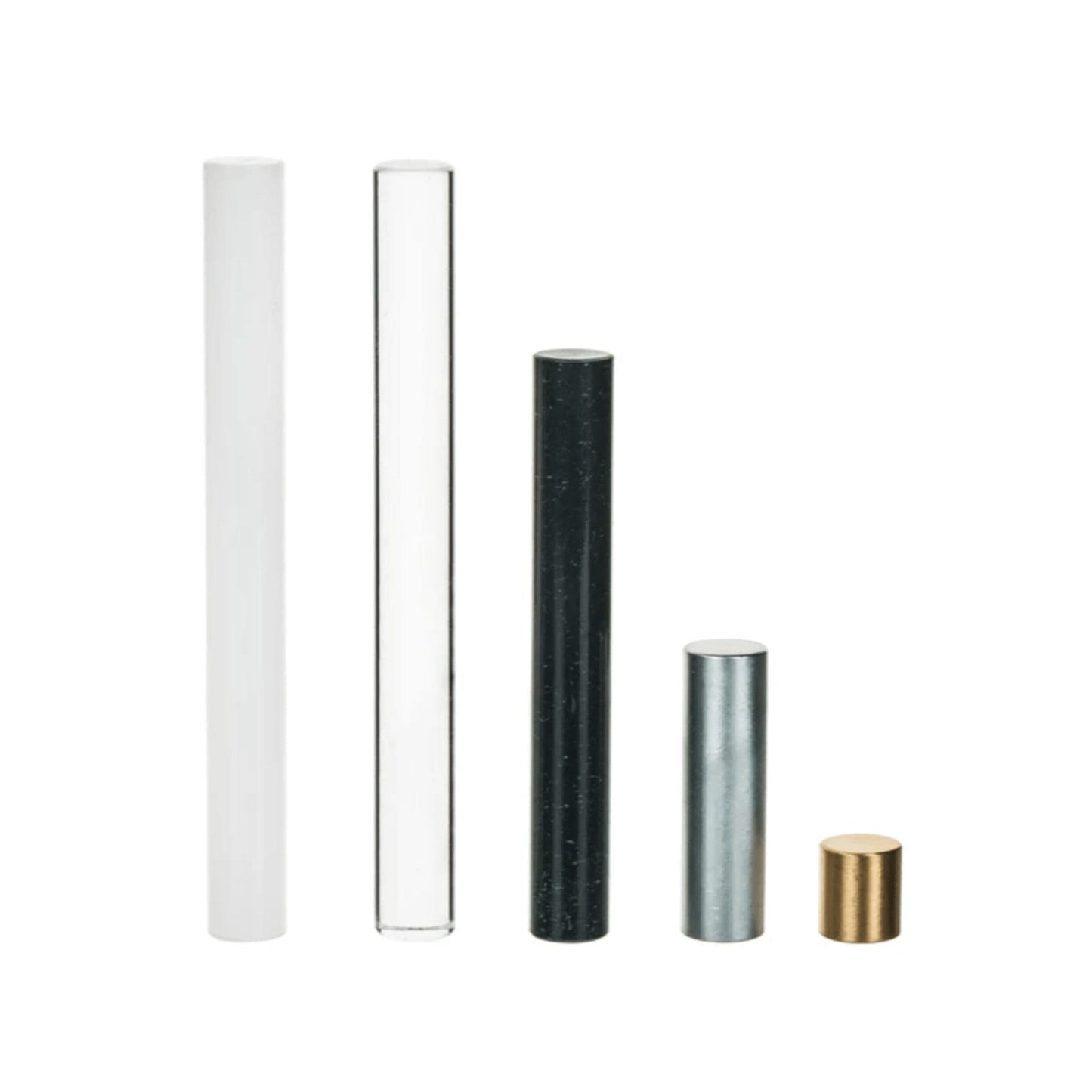 Arbor Scientific Equal Mass Density Set, 2 Metals and 3 Plastics