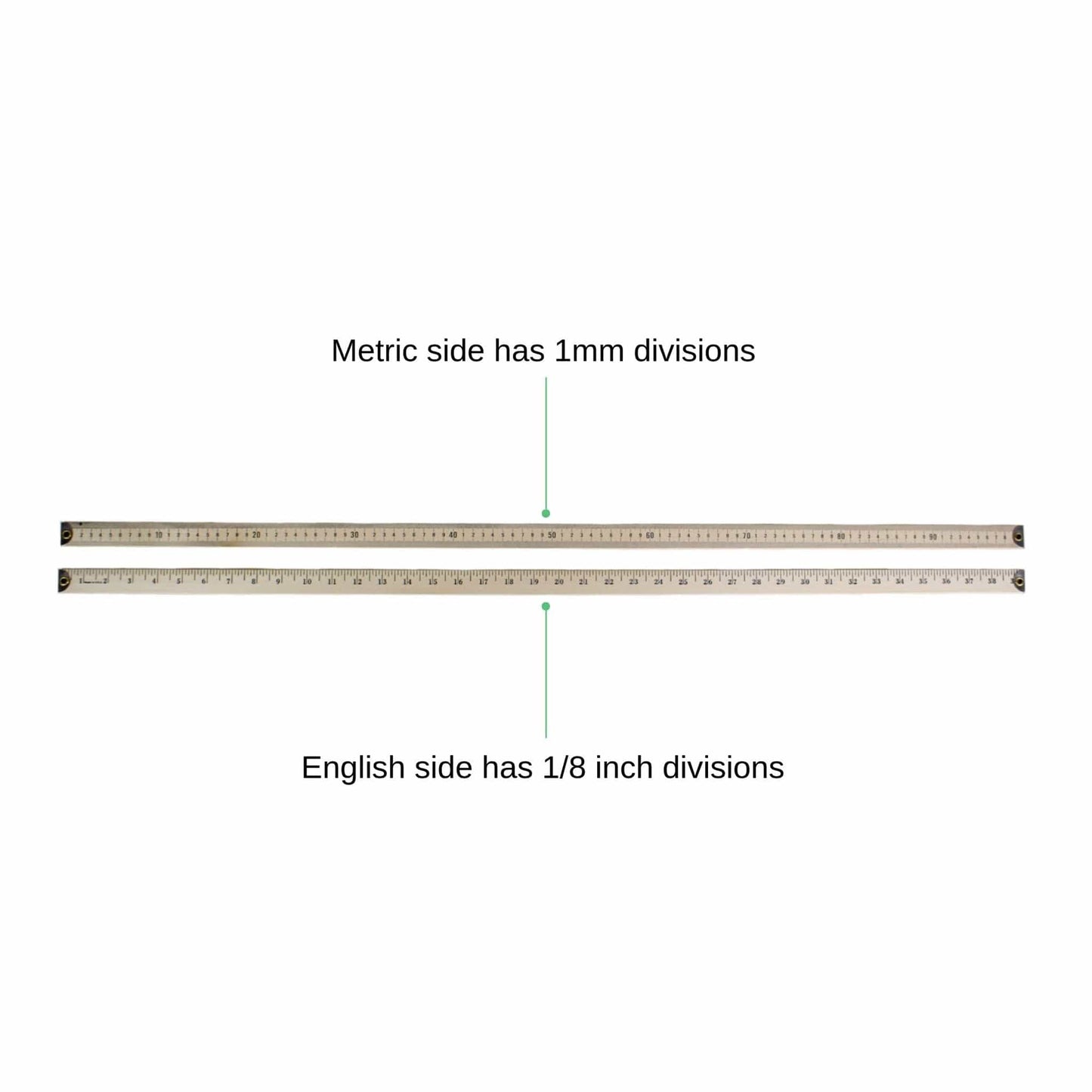 Arbor Scientific Meter Stick with Metal Ends 6/pk