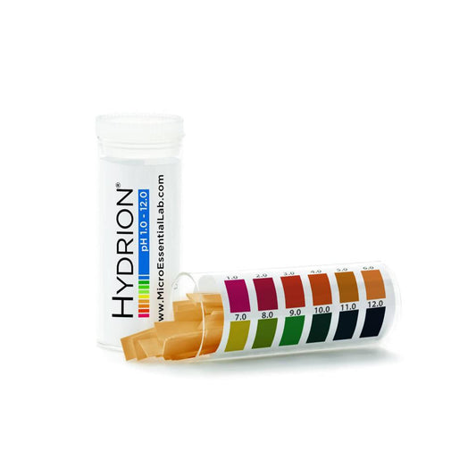 Arbor Scientific Hydrion 1-12 pH Paper Test strips, 100/vial