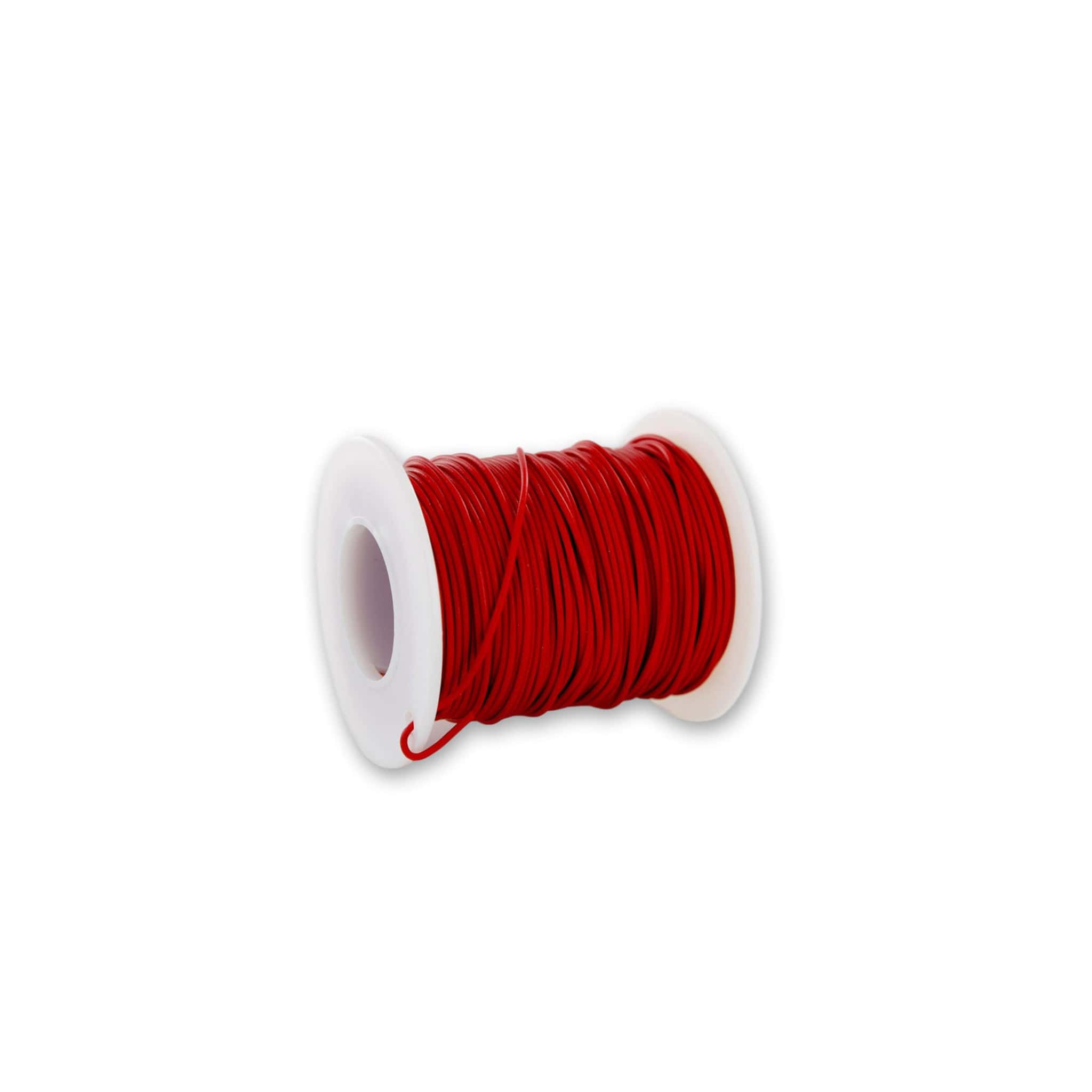 YA−MAN HRF17-W Red Hook-up Wire, 100 Feet per Spool, 22 Gauge - Arbor Scientific