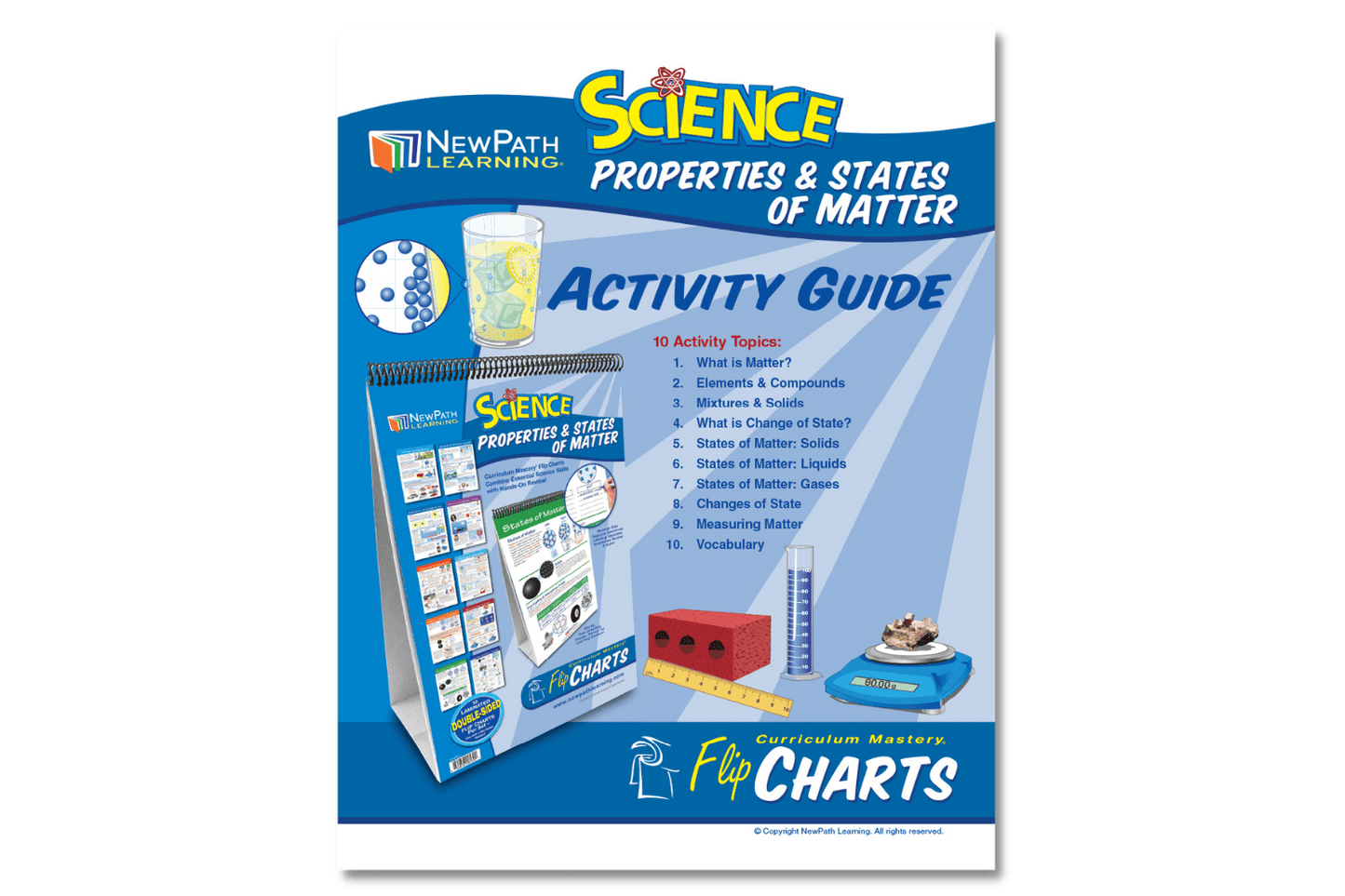 Arbor Scientific Properties & States of Matter Flip Chart Set With Online Multimedia Lesson