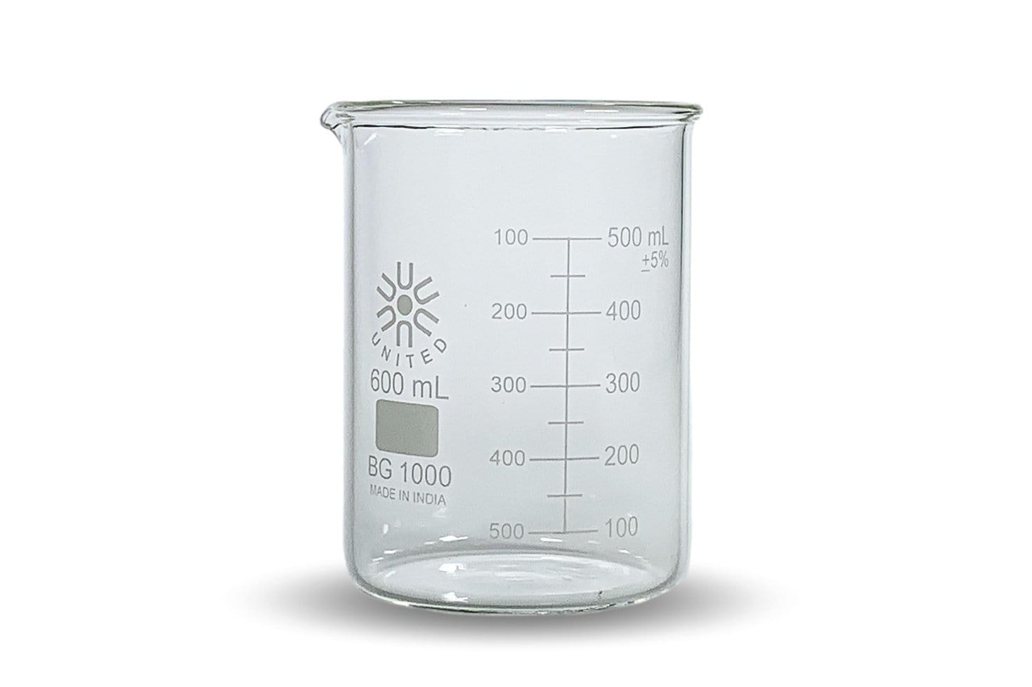 Beakers, Low Form, Borosilicate Glass, 600 mL, 6 Pack - Arbor Scientific