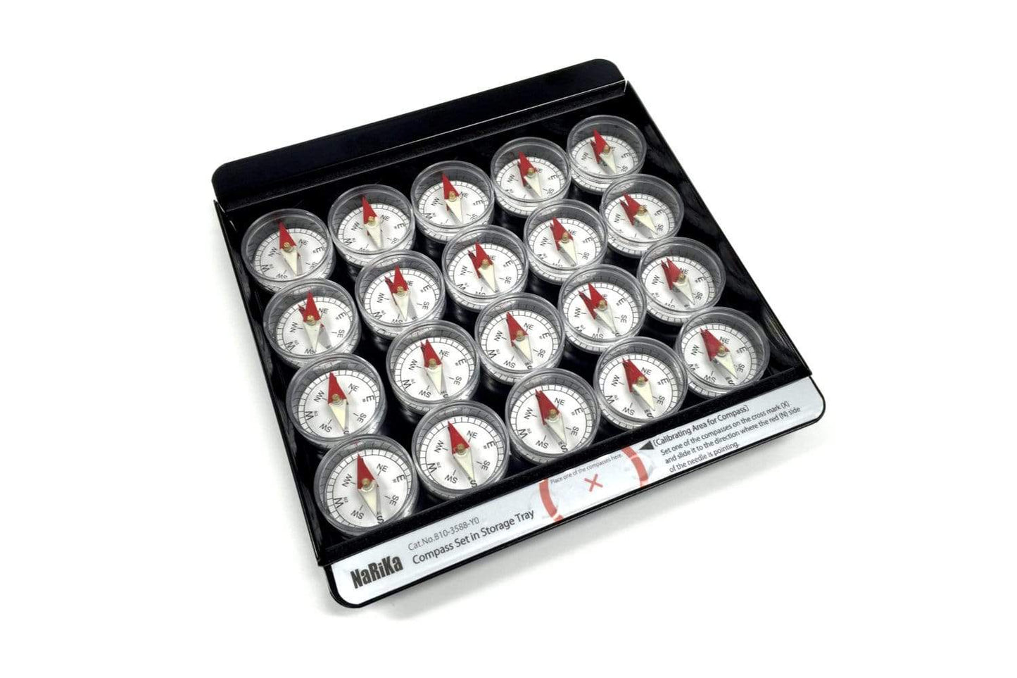 Deluxe Compass Set with Re-magnetizing Storage Tray