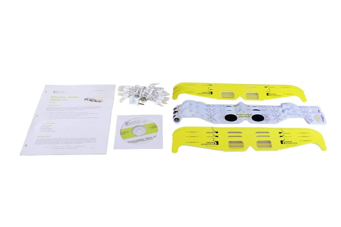 Arbor Scientific Diffraction Grating Glasses Class Set