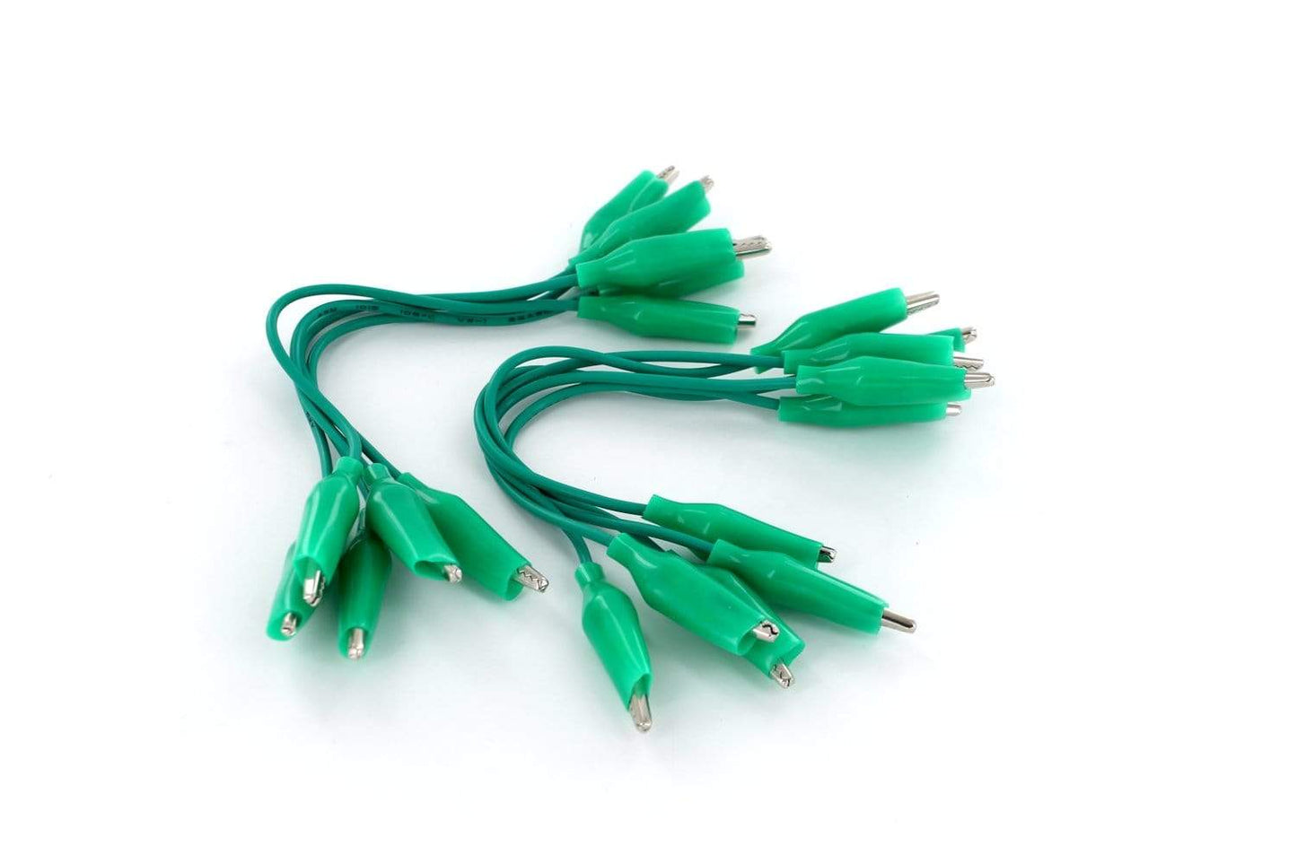 Arbor Scientific Green Alligator Leads, 6” (Pack of 10)