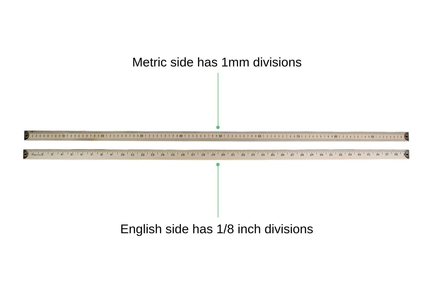 Arbor Scientific Meter Stick with Metal Ends 6/pk