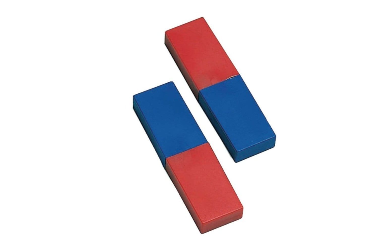 Plastic Covered Bar Magnet - Pair