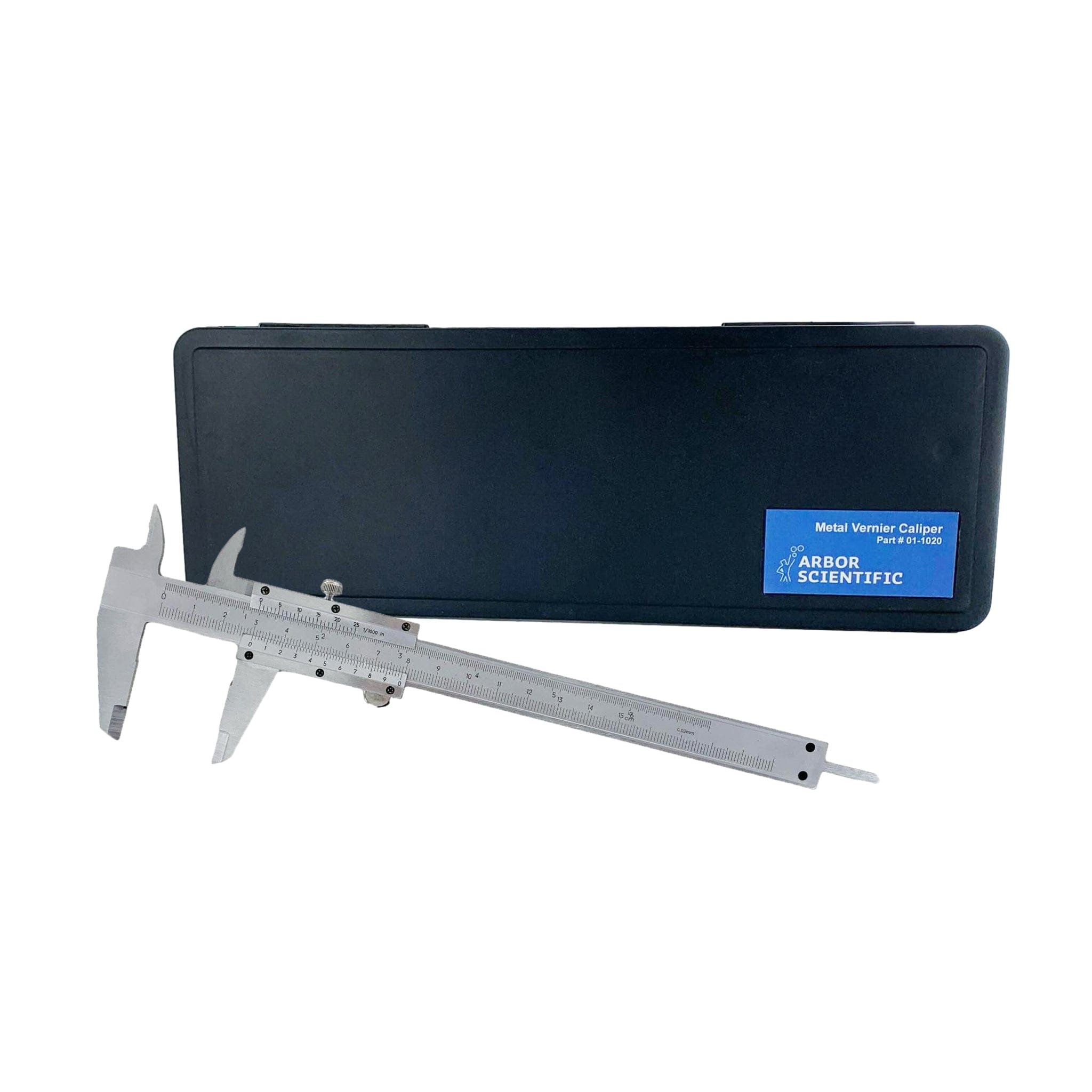 Arbor Scientific Metal Vernier Caliper, 6"/150 mm (0.001"/0.02 mm)