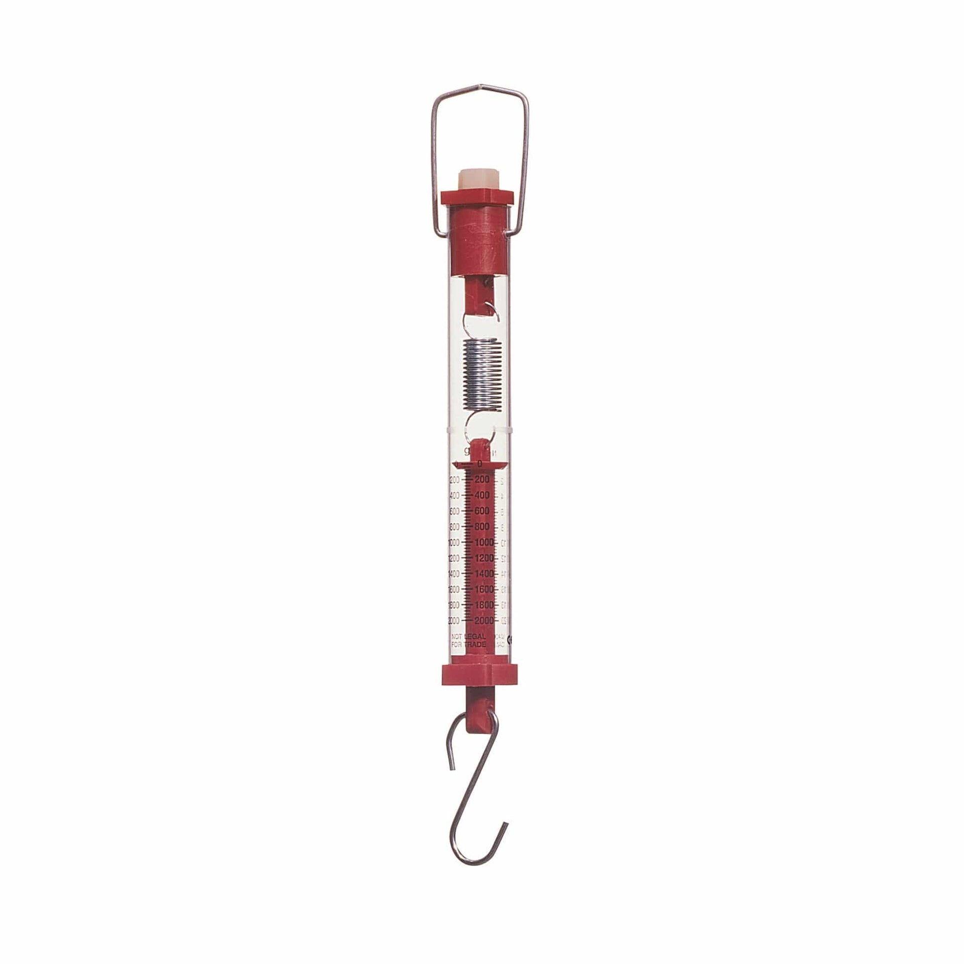 2000g/20 N Spring Scale, Red - Arbor Scientific