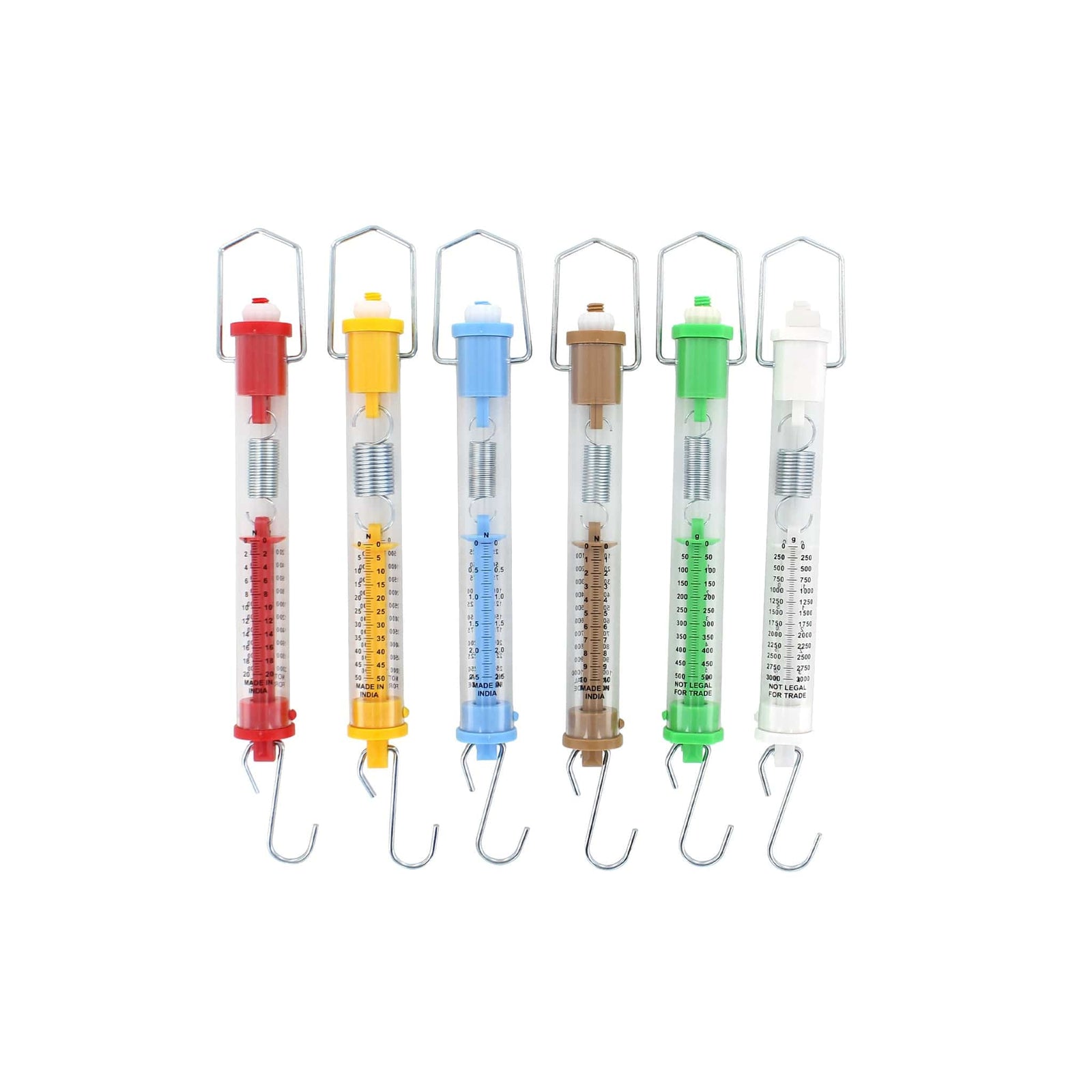 Spring Scales Set of 6 - Arbor Scientific