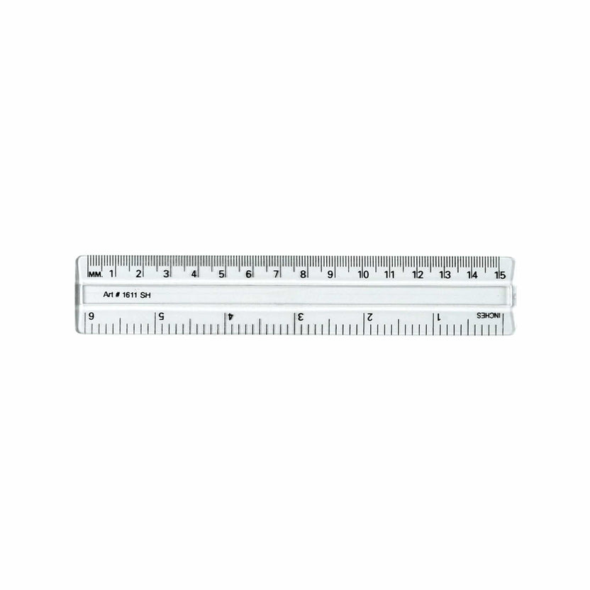English-Metric Ruler 15cm (6