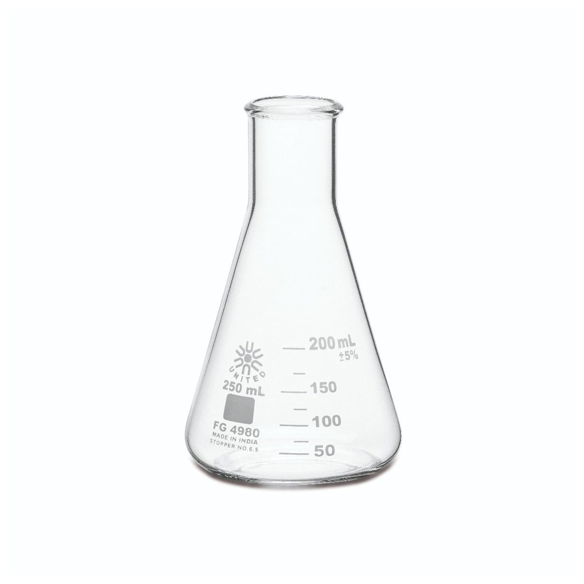 Arbor Scientific Erlenmeyer Flask, 50 mL, 12 Pack