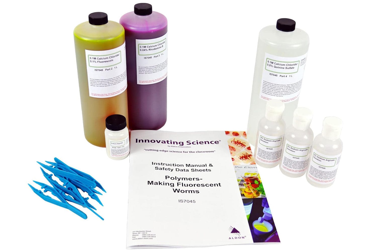 Arbor Scientific Polymers - Making Fluorescent Worms Classroom Kit