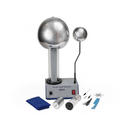 Arbor Scientific Van de Graaff Generator, 400 kV, 10 Electrostatic Attachments