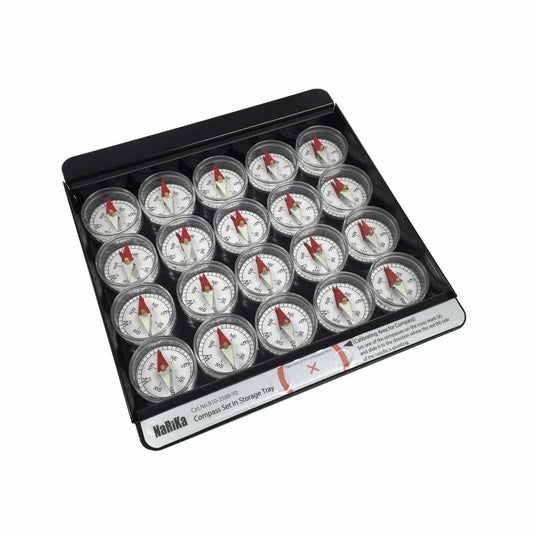 Arbor Scientific Deluxe Compass Set with Re-magnetizing Storage Tray