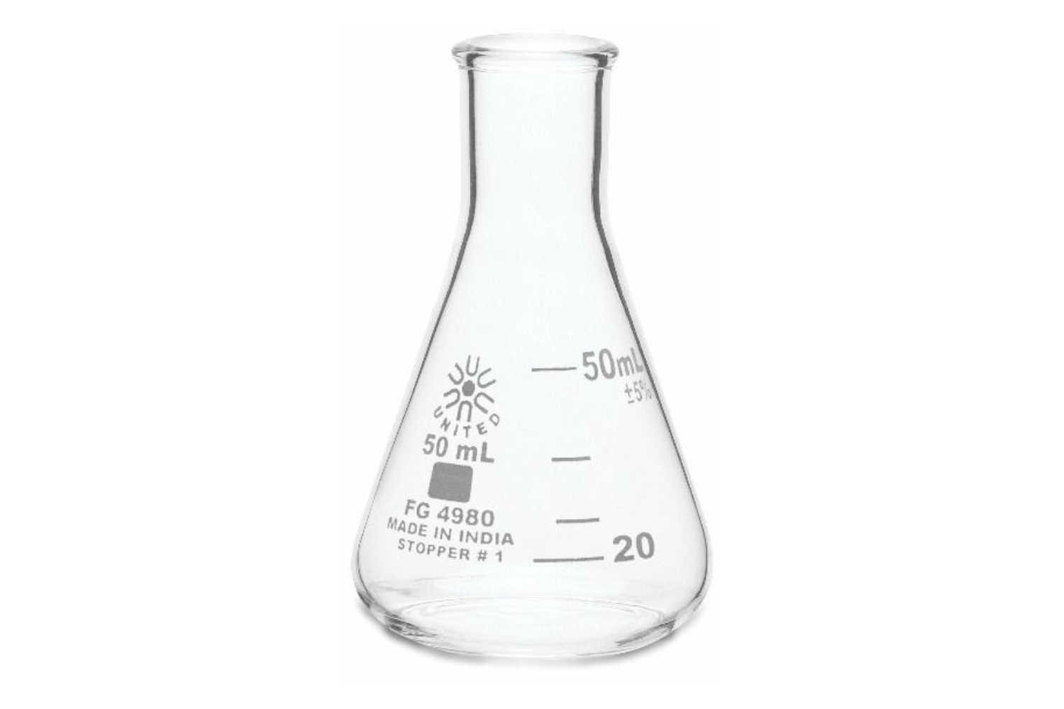 Arbor Scientific Erlenmeyer Flask, 50 mL