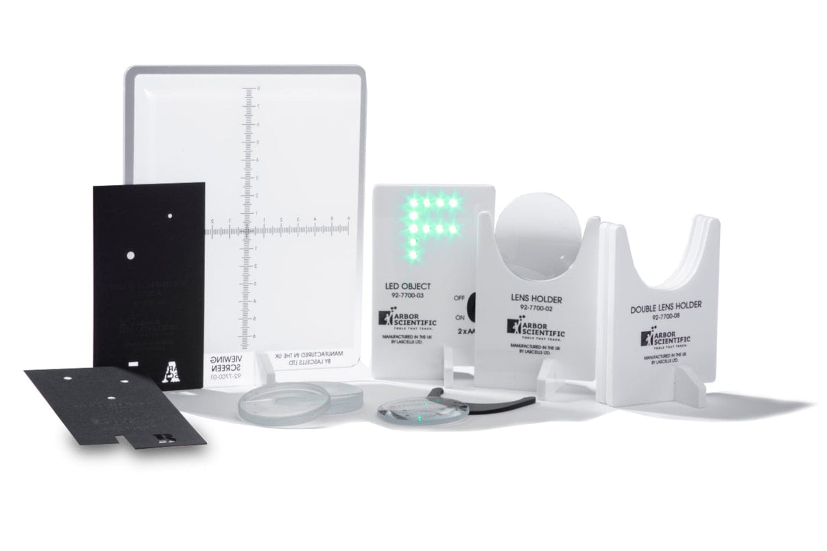 Optical Set Introductory Optics Set (Optical Bench) - Arbor Scientific