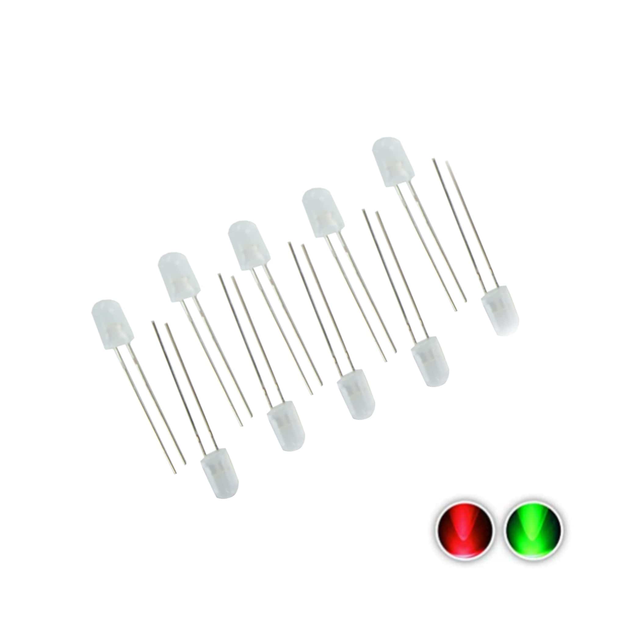 Bi Color 1mm Led Bi-color LED (Pack of 10) – Arbor Scientific