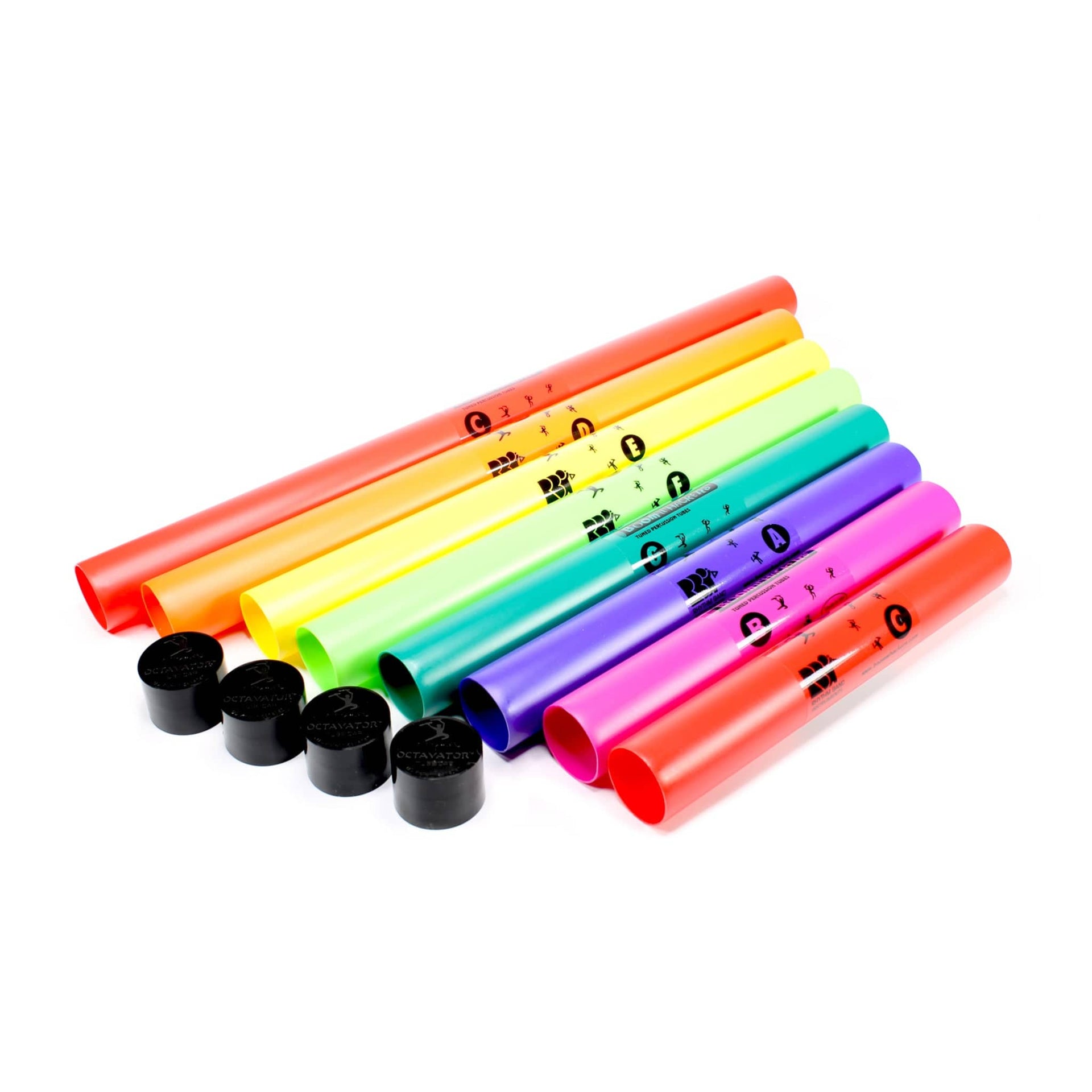 Arbor Scientific Set of 8 Boomwhackers & 4 Caps