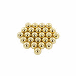 Neodymium Magnet Spheres 8mm Gold Plated 25/pack