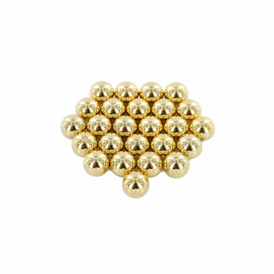 Arbor Scientific Neodymium Magnet Spheres 8mm Gold Plated 25/pack