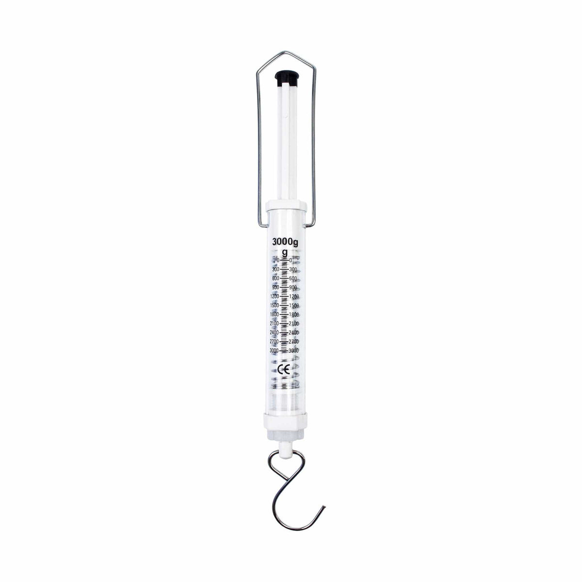 3000g Push-Pull Spring Scale, White - Arbor Scientific