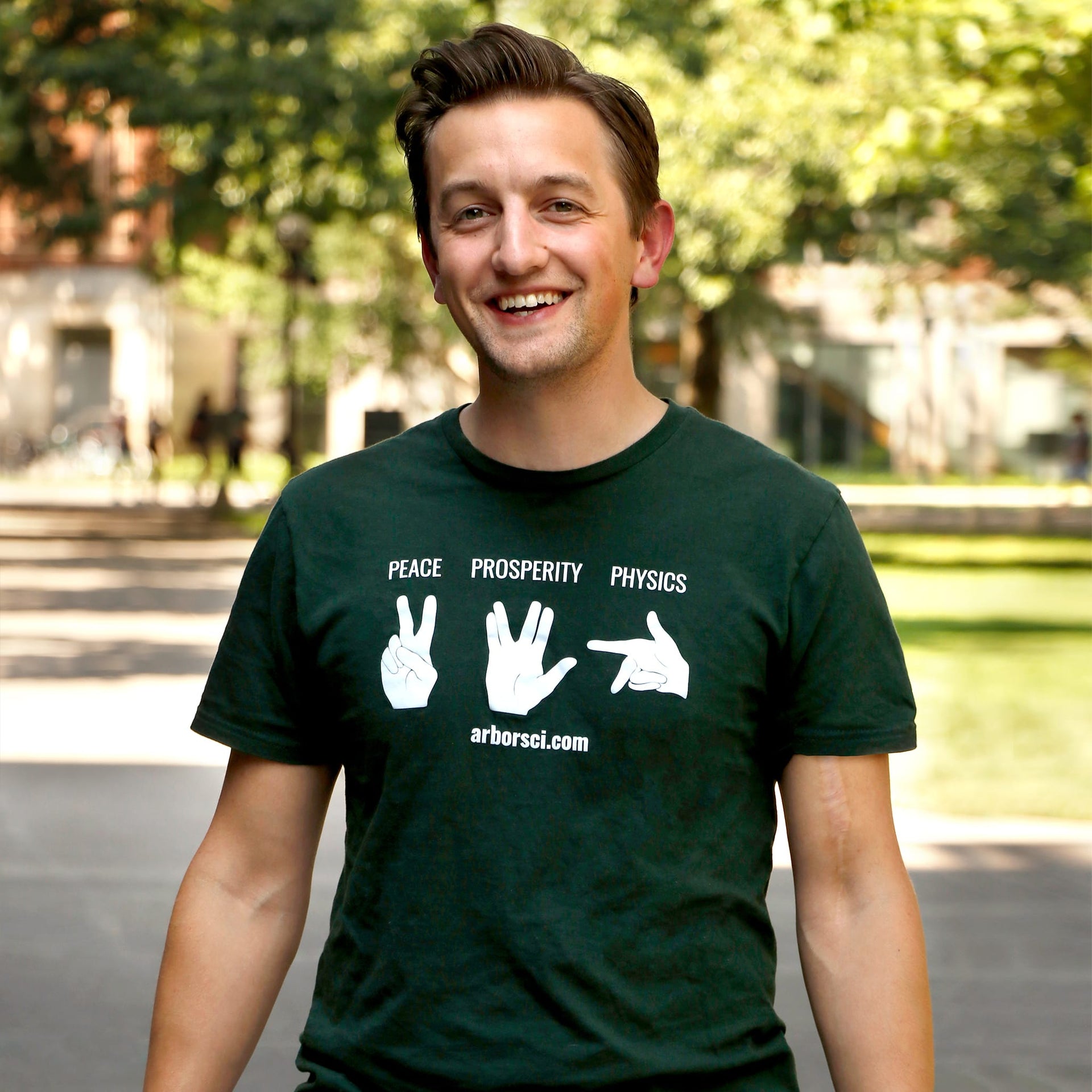 Arbor Scientific Peace, Prosperity, Physics T-Shirt