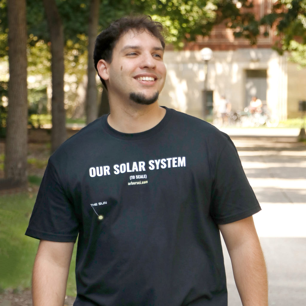 Arbor Scientific Solar System to Scale T-Shirt