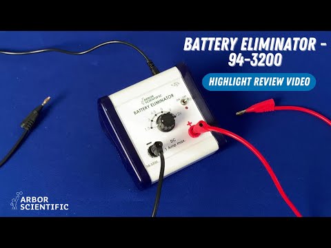 Power Supply: 12 V Max. Battery Eliminator