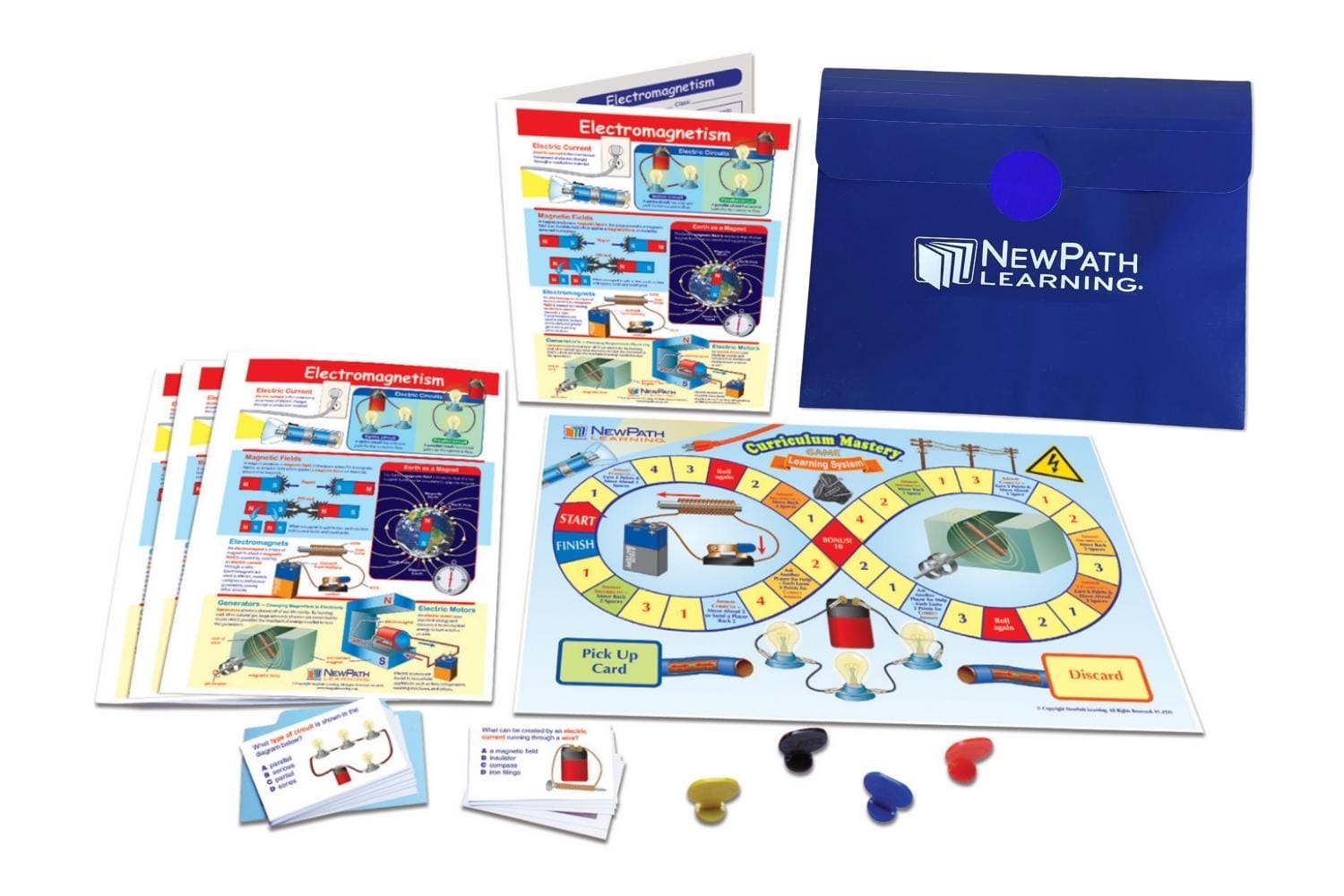 Arbor Scientific NewPath Learning Electromagnetism Learning Center Game, Gr. 6-9