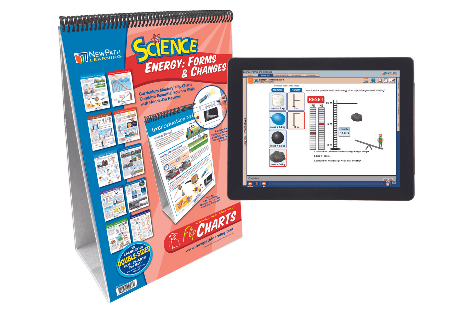 Arbor Scientific Energy: Forms & Changes Flip Chart Set With Online Multimedia Lesson