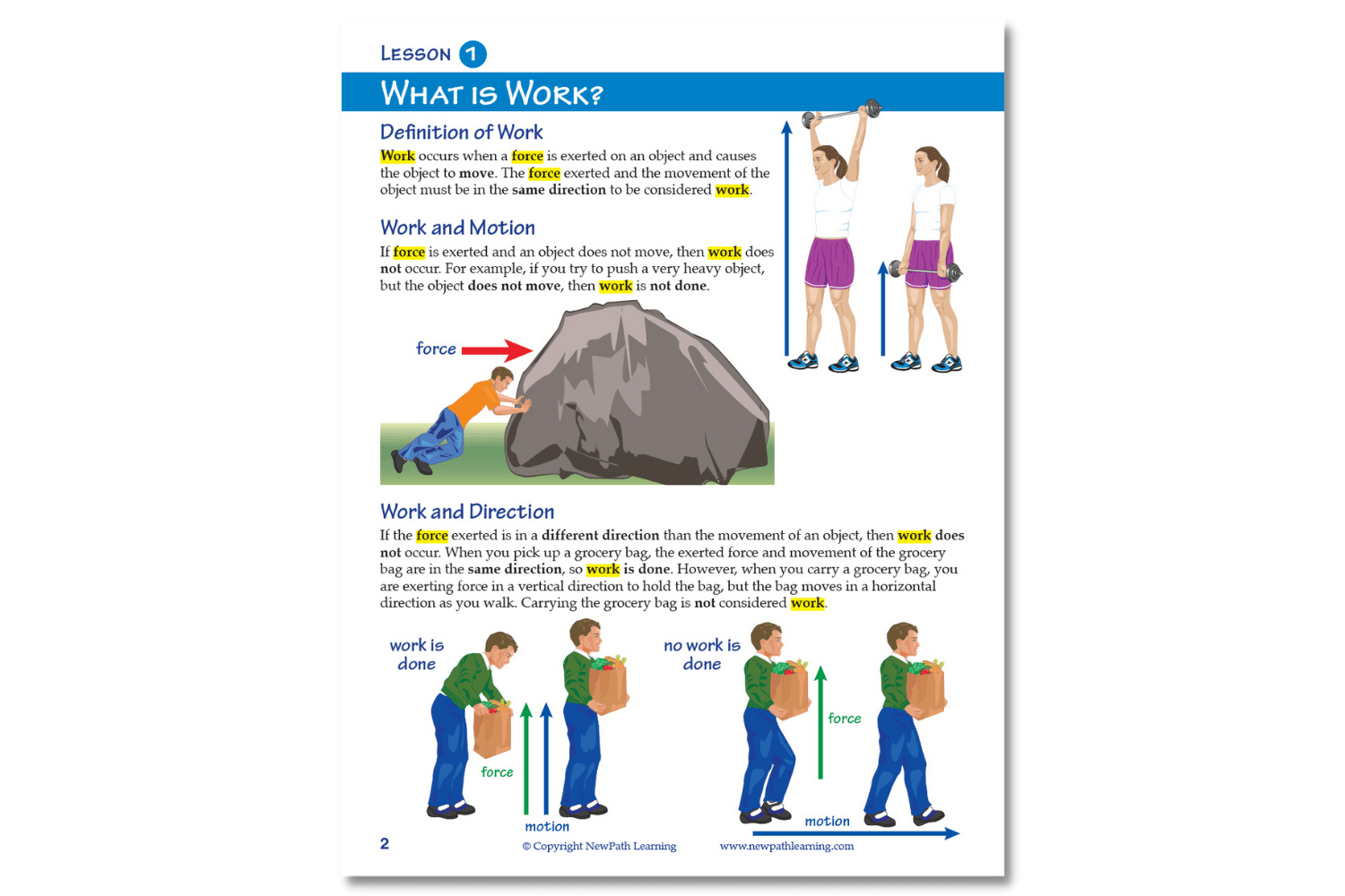 Arbor Scientific Work, Power & Simple Machines Learning Guide