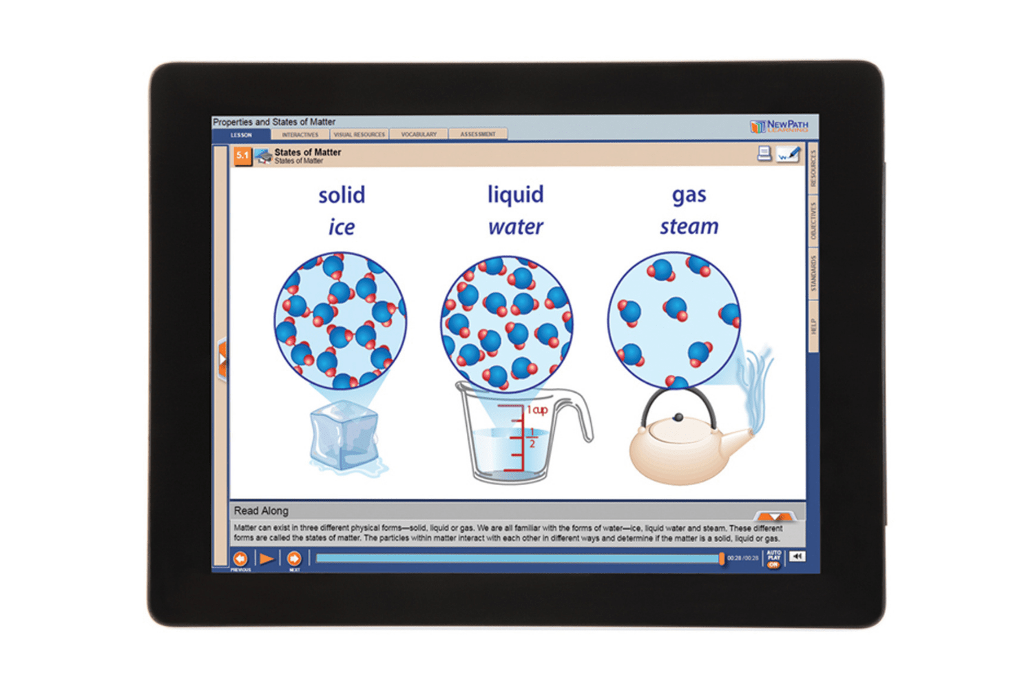 Arbor Scientific Properties & States of Matter Flip Chart Set With Online Multimedia Lesson