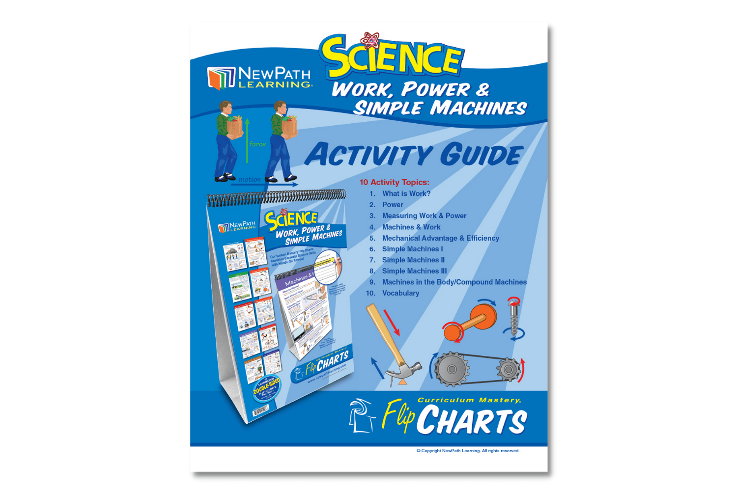 NewPath Work, Power & Simple Machines Flip Chart Set & Online