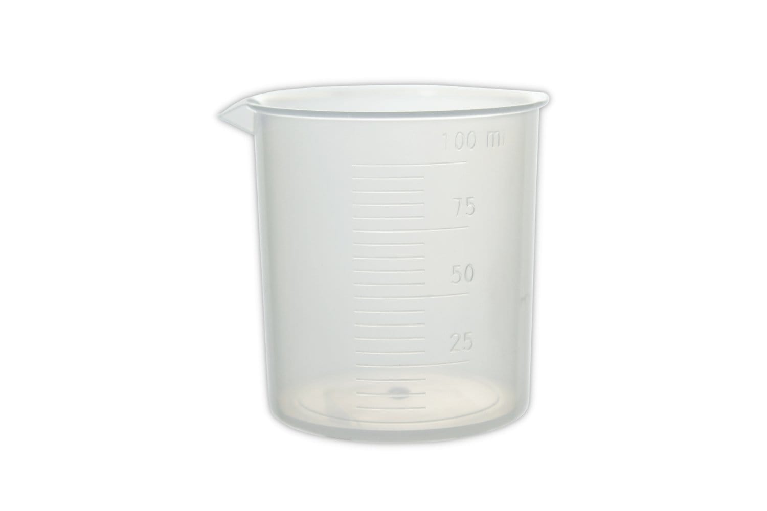 Arbor Scientific Beakers, Griffin Style, Polypropylene, 100 mL, 12 Pack