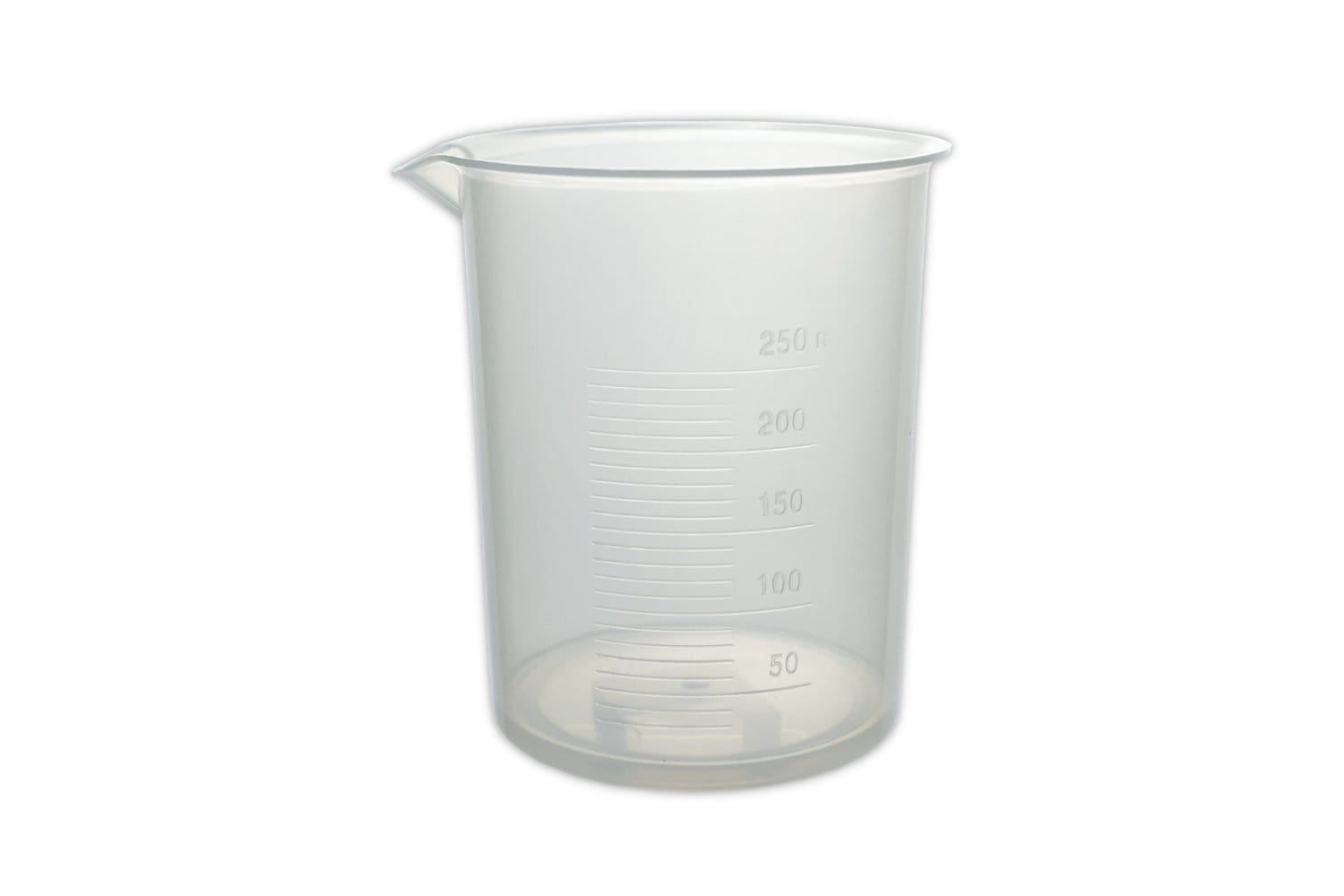 Arbor Scientific Beakers, Griffin Style, Polypropylene, 250 mL, 6 Pack