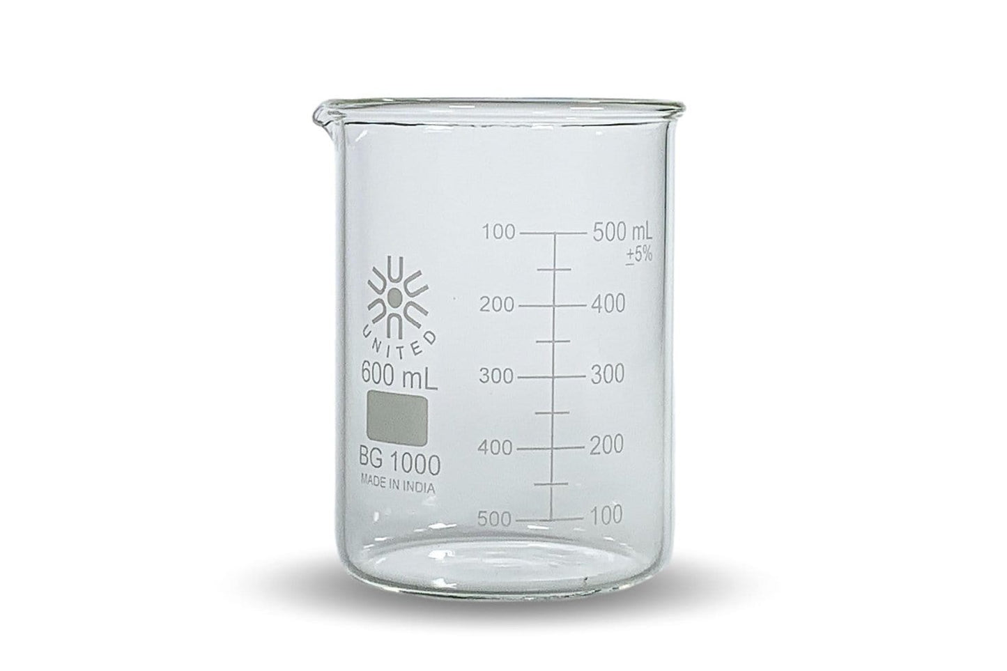 Arbor Scientific Beakers, Low Form, Borosilicate Glass, 600mL