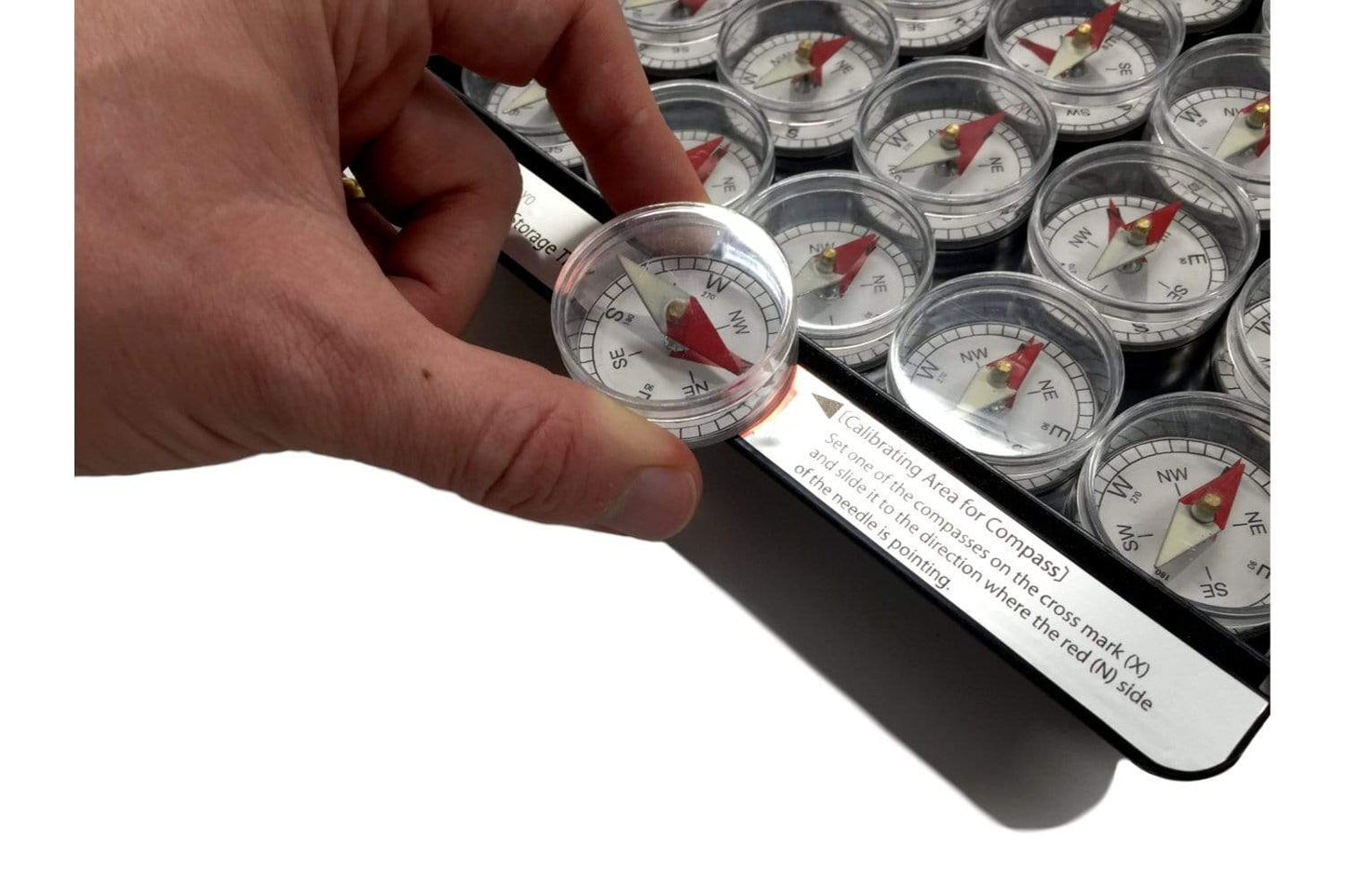 Deluxe Compass Set with Re-magnetizing Storage Tray
