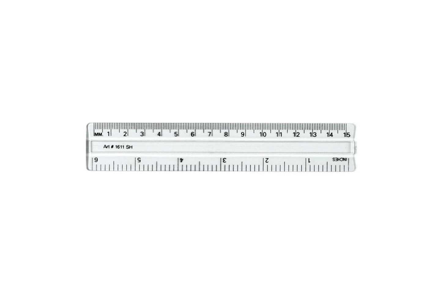English-Metric Ruler 15cm (6) – Arbor Scientific