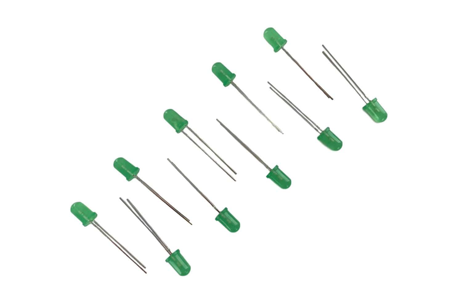 Green LED, Pack of 10, 5mm Each - Arbor Scientific