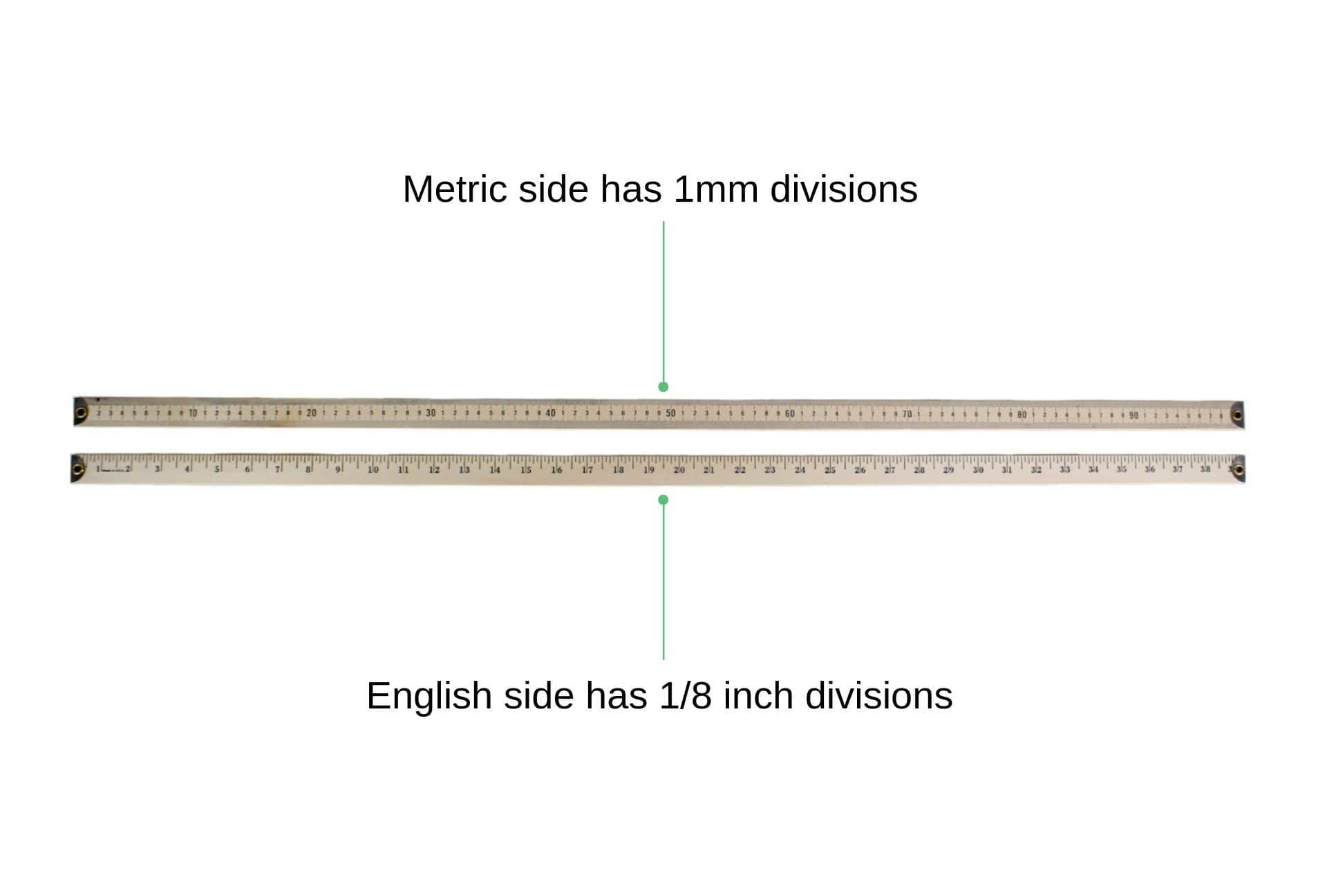 Arbor Scientific Meter Stick with Metal Ends 6/pk