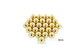 Arbor Scientific Neodymium Magnet Spheres 8mm Gold Plated 25/pack