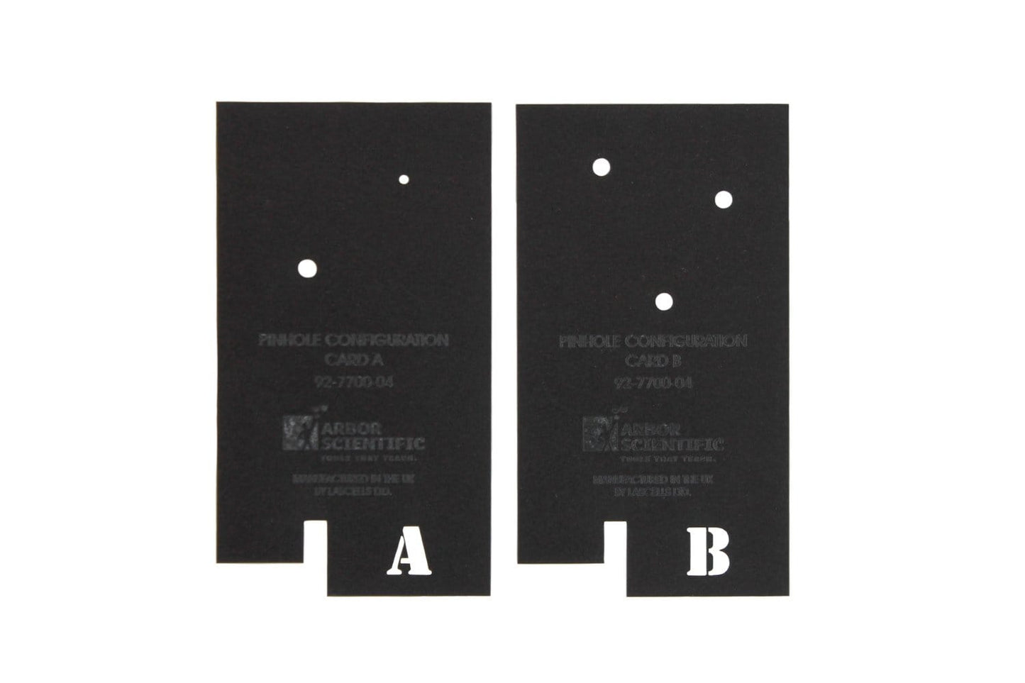 Pinhole Configuration Cards, Pair